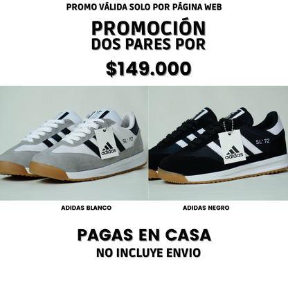 PROMO PACK 2 PARES ADIDAS
