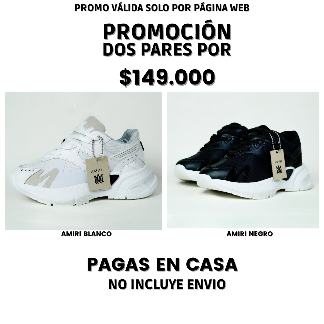 PROMO PACK 2 PARES AMIRI