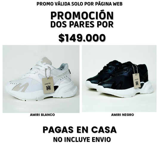 PROMO PACK 2 PARES AMIRI